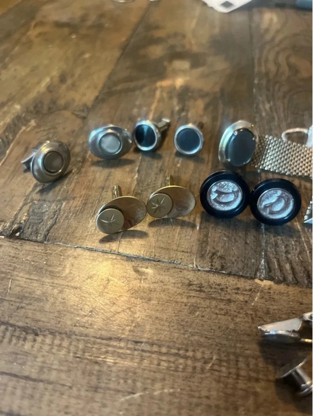 Vintage Men's Cufflink Lot - 7 Complete Pairs & 6 Single Pieces